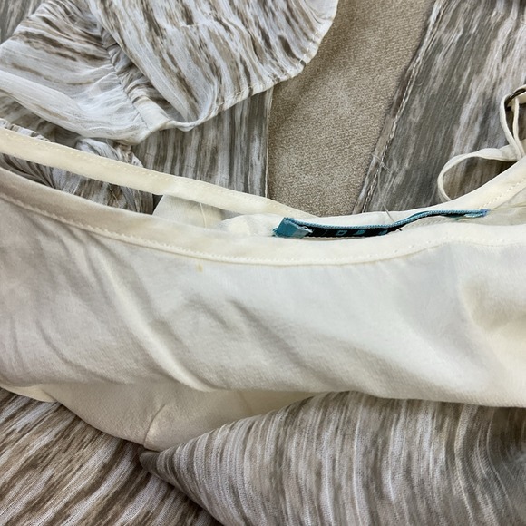 Alice + Olivia Top Layered Cami Blouse Silk Lining Women Sz XS Animal Print - Picture 6 of 10